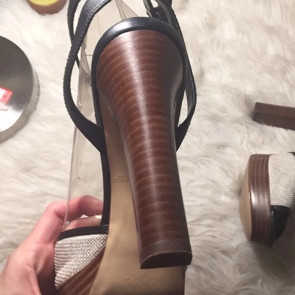 White House black market platform sandals